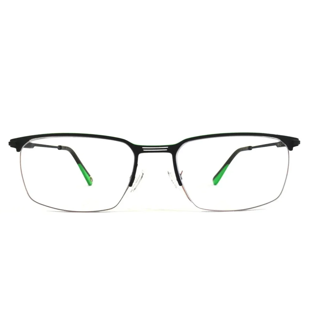Etnia Barcelona Eyeglasses Frames RAYMOND BRGR Brown Green Half Rim 54-18-145